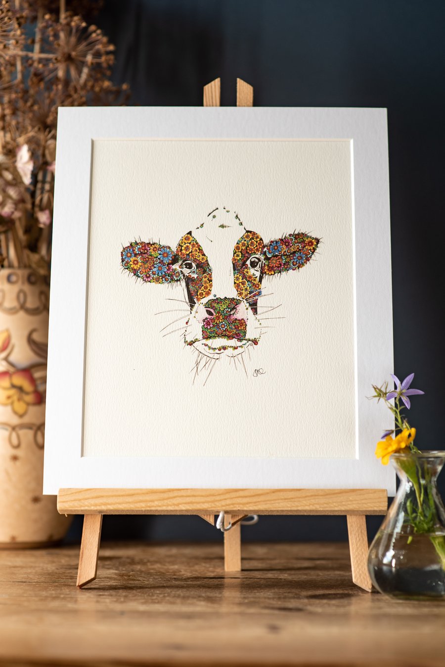 Marigold the Cow art print 