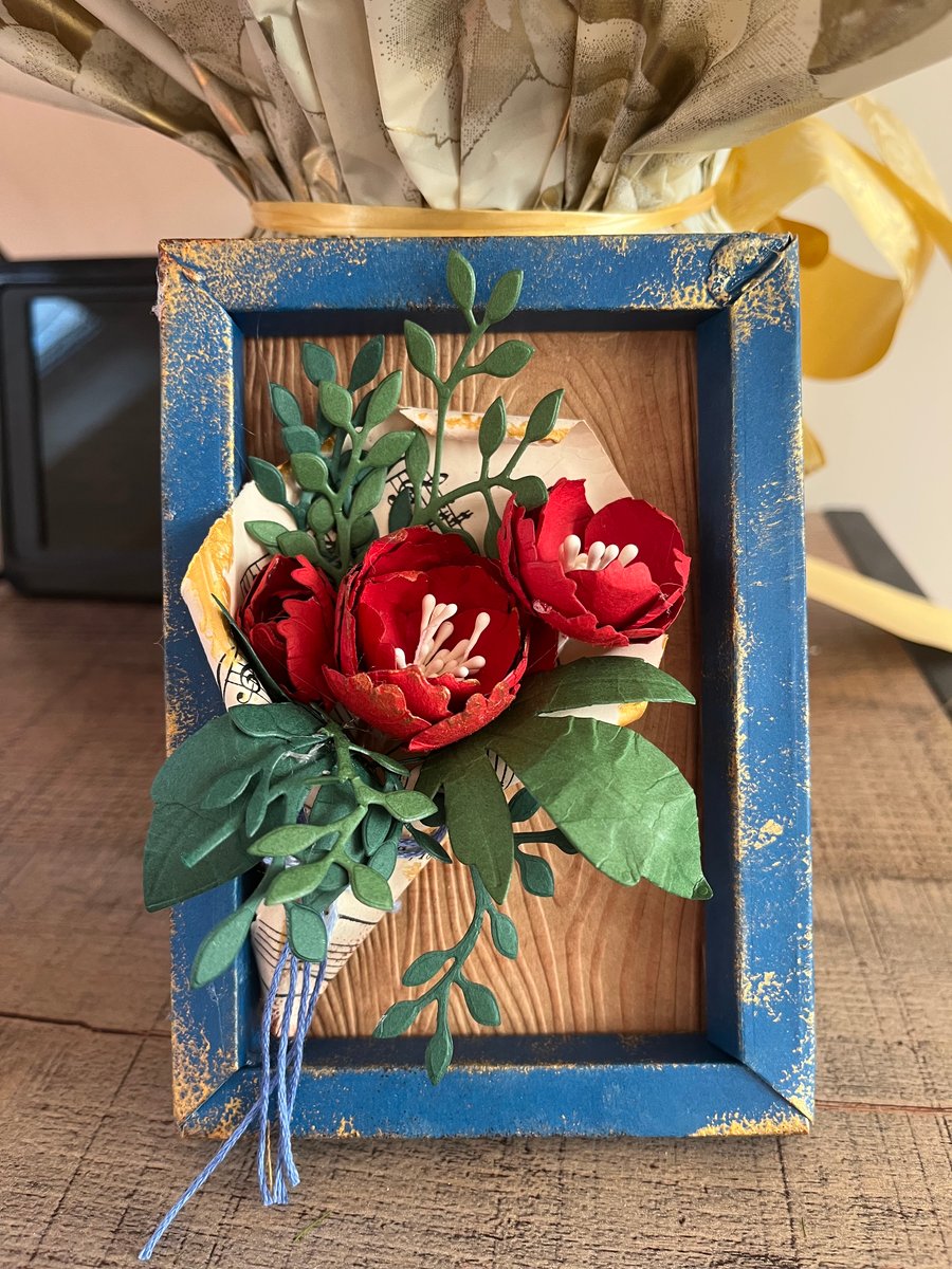 Paper flower frame 