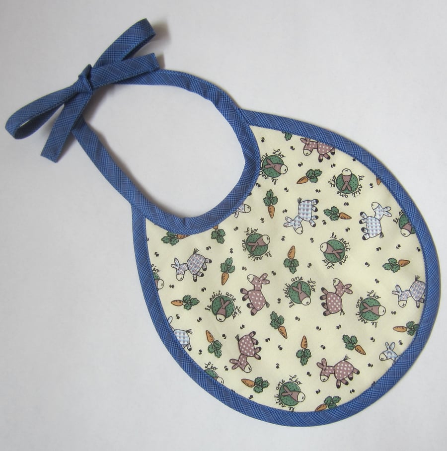 Babies First Size Donkey and Carrot Bib