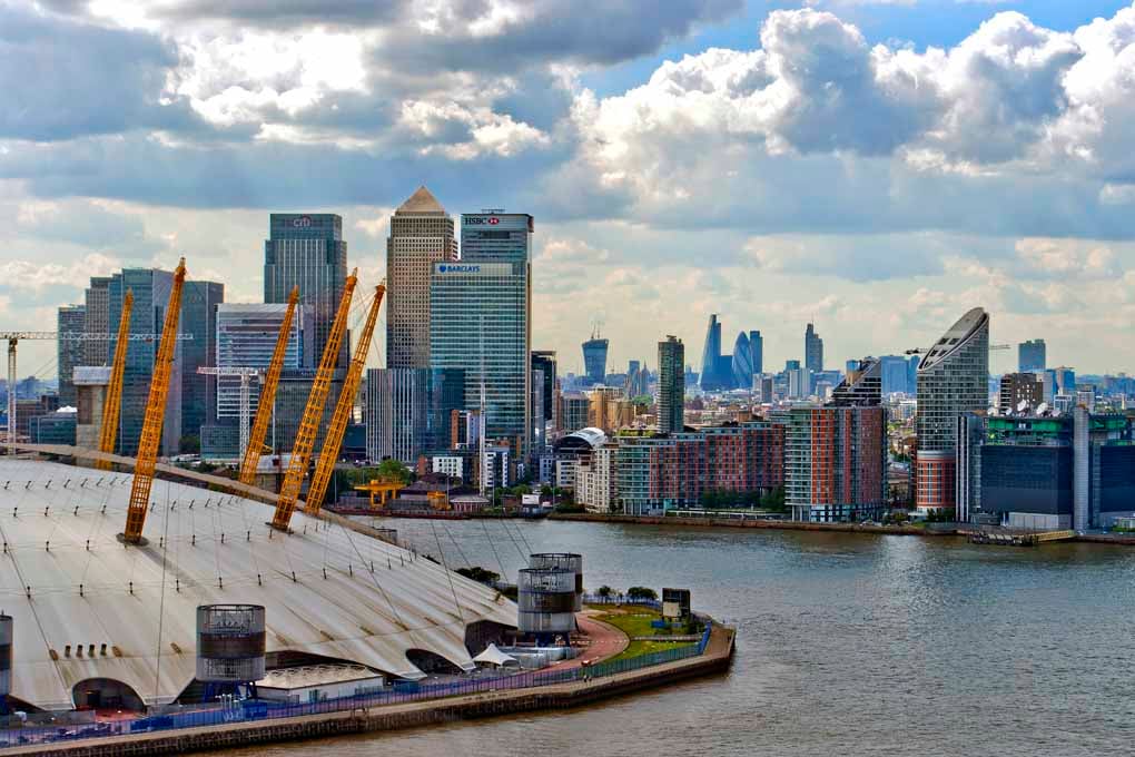 O2 Arena Millennium Dome Canary Wharf London Docklands Photograph Print