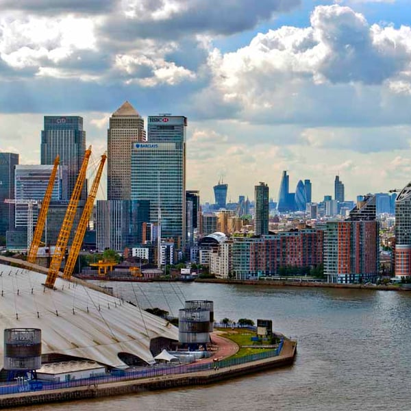 O2 Arena Millennium Dome Canary Wharf London Docklands Photograph Print