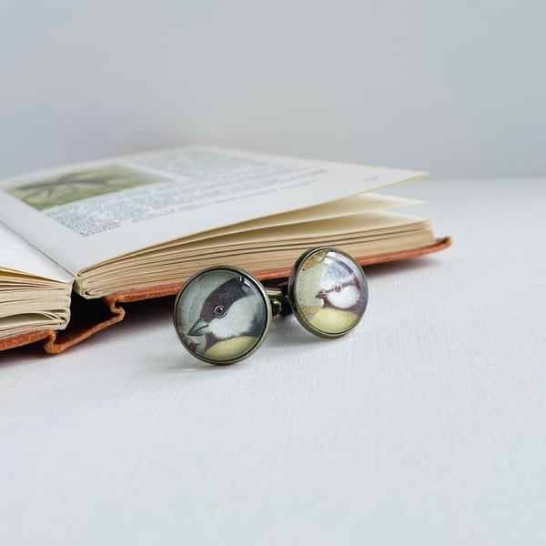 Birdwatcher Cufflinks, Nature Wildlife Gift for Him
