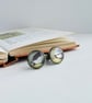 Birdwatcher Cufflinks, Nature Wildlife Gift for Him