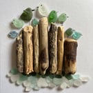 "Flock on the Dock" Seaglass picture new baby,grandchild,children family picture