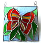 Butterfly Picture Stained Glass Suncatcher Panel Handmade - Image 4