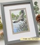 Grey Heron Taking Off.  Original bird artwork, bird drawing - Image 6