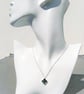 Genuine Malachite Lucky Four Leaf Clover Sterling Silver Necklace 18 Inch - Image 8