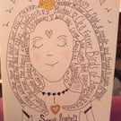 Small Prophets inspired original drawing 