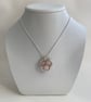 Rose Quartz Nest Necklace, sterling silver - Image 6