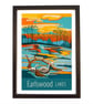 Earlswood Lakes travel poster print by Susie West
