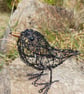 Freestanding Wire Blackbird Sculpture - Image 2