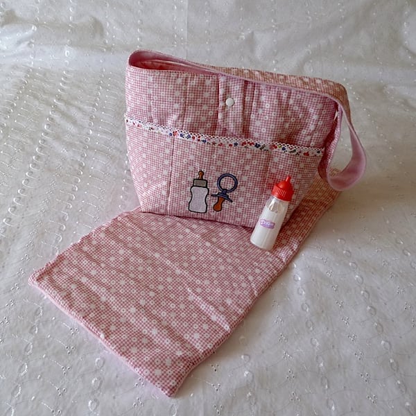   Nappy Bag and Changing Mat for Doll