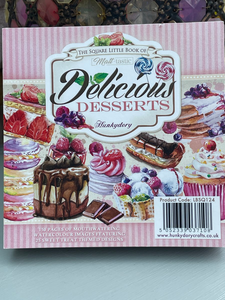Hunkydory little square book Delicious desserts - Folksy