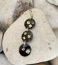 Three disk black enamel pendant  - Image 2