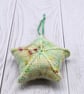 Hand knitted star - Christmas Decorations - Multicolour - Image 1