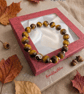 Handmade Tiger's Eye Beaded Bracelet with Yin Yang Charm – Harmony & Strength