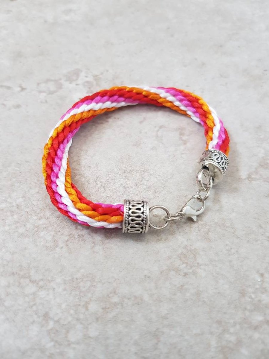 Lesbian Bracelet, LGBT, Girlfriend gift, Gay pride jewellery