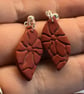 Organic Leaf Shape Drop Earrings - Image 4