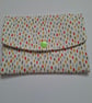 Multi-coloured canvas envelope type pouch - Image 1
