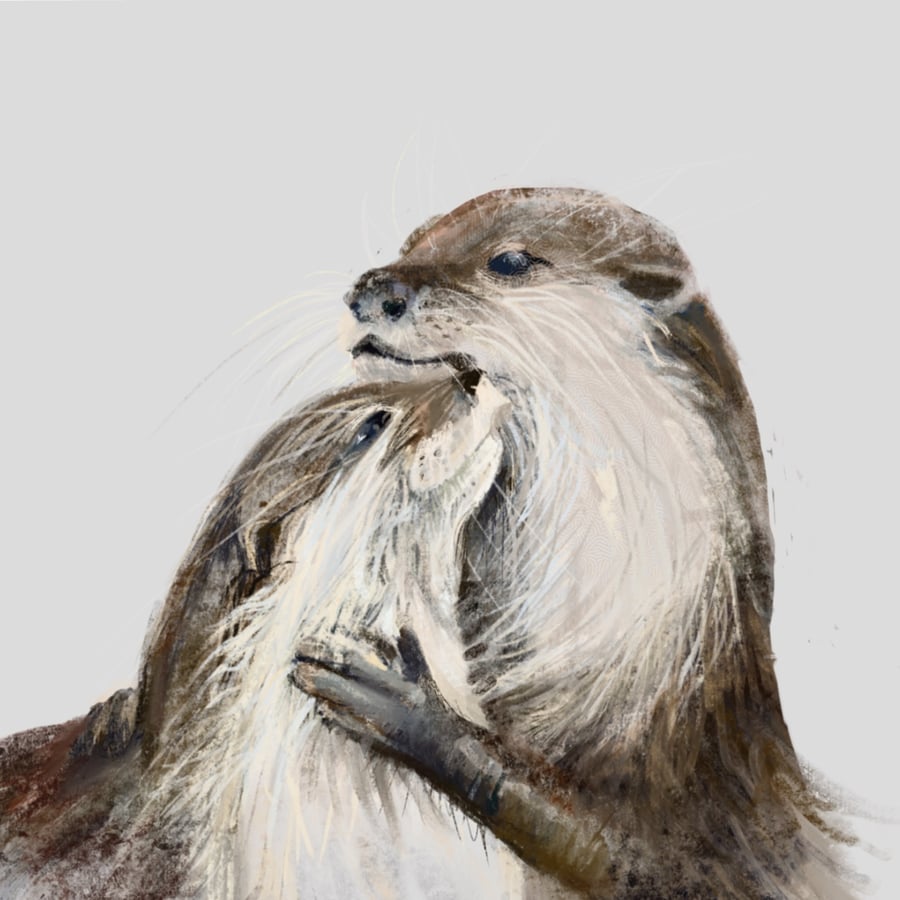  Otter Greetings Card - Mothers Day