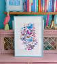 Butterfly Garden Original Art