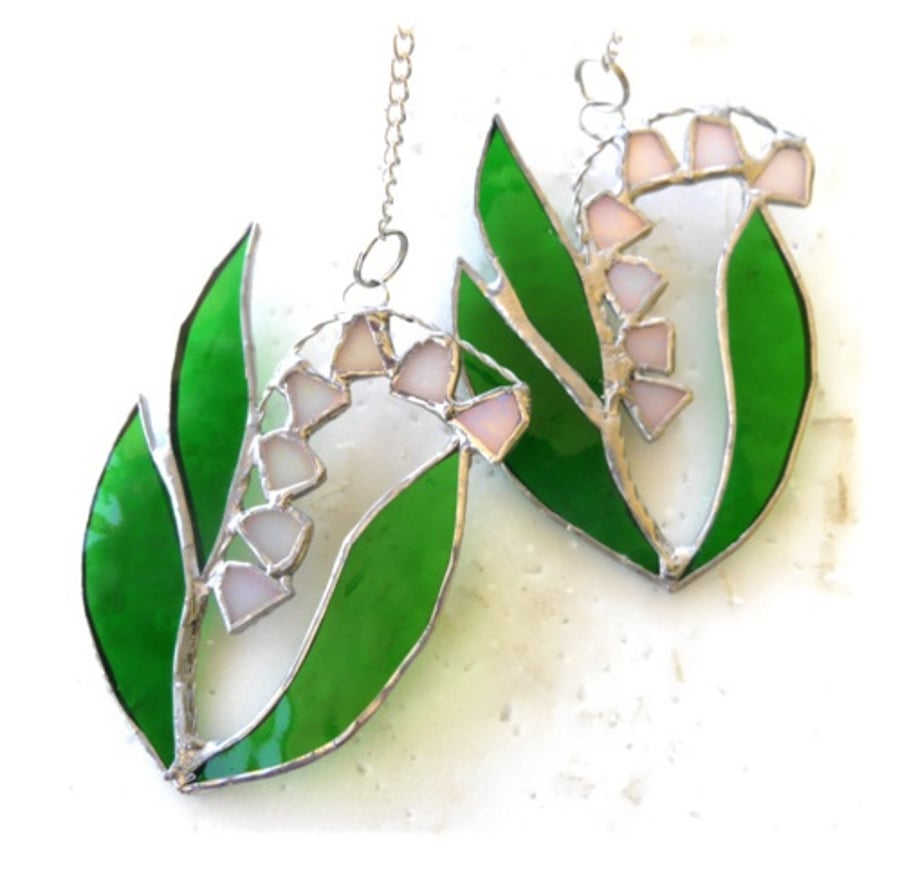 Lily of the Valley Suncatcher Stained Glass Flo... - Folksy