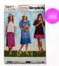 Paper Sewing Pattern, Misses' Top and Dresses, Simplicity S9477
