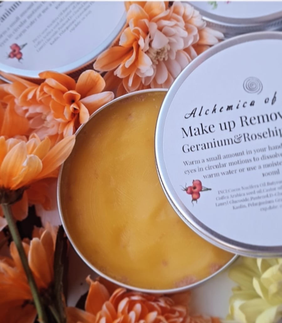 GERANIUM AND ROSEHIP HOT MAKE UP REMOVAL BUTTER