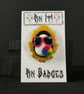Pin It! Ghost Portrait Sunglasses Summerween Polymer Clay Pin Badge 