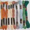 10 Skeins of Anchor Embroidery Threads - Assorted Colours