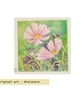 Pink cosmos original art miniature, flower painting, tiny artwork - Image 2