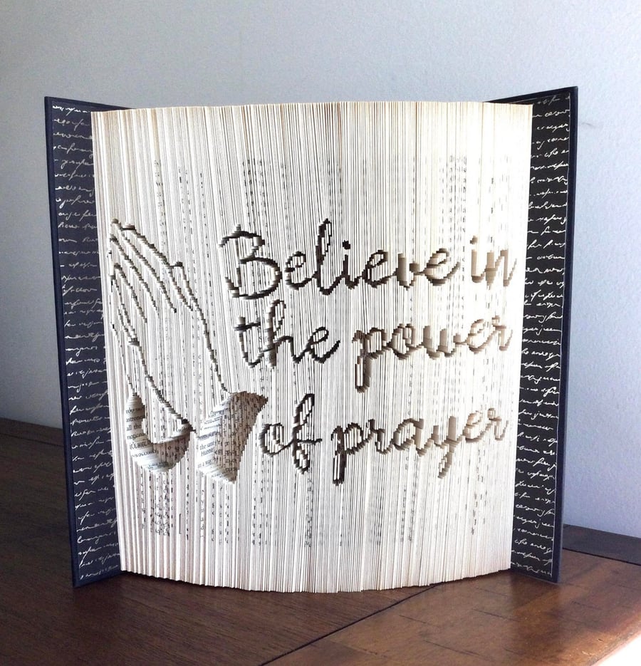Power of prayer 180 CUT & FOLD Book Folding Pattern - EMAILED PDF PATTERN