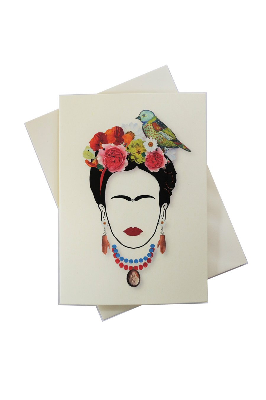 Greeting card - inspired by Frida kahlo - can frame for wall art