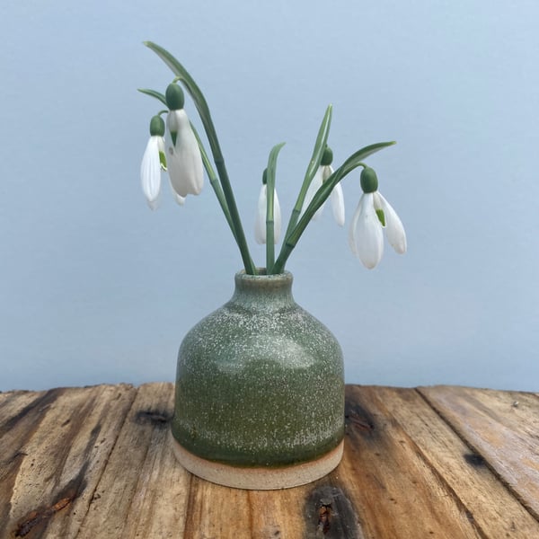 Stoneware bud vase