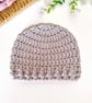 Crochet Baby Beanie – Newborn to Adult Sizes, Handmade Gift