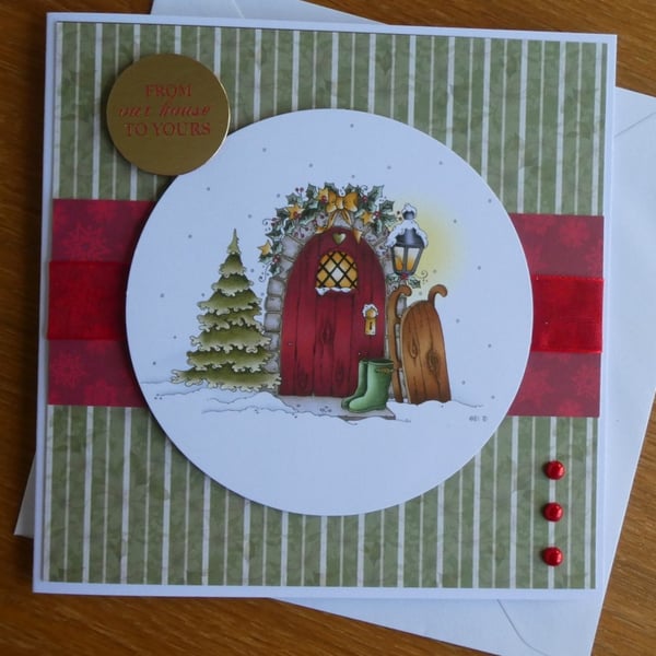Seconds Sunday - Christmas Doorway Christmas Card