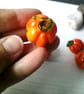 Handcrafted Flameworked Glass Petite Pumpkin  Miniature keepsake Thoughtful gift - Image 8