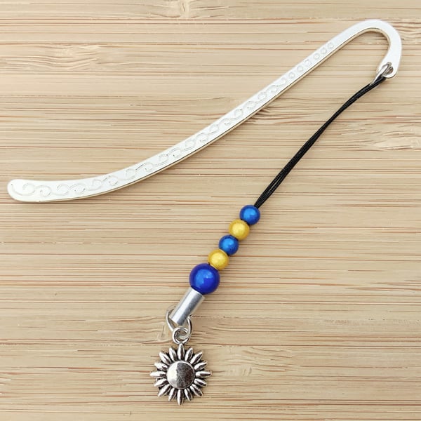 Sunflower Bookmark. Metal Bookmark. Gift For Booklovers. Reading Gift.
