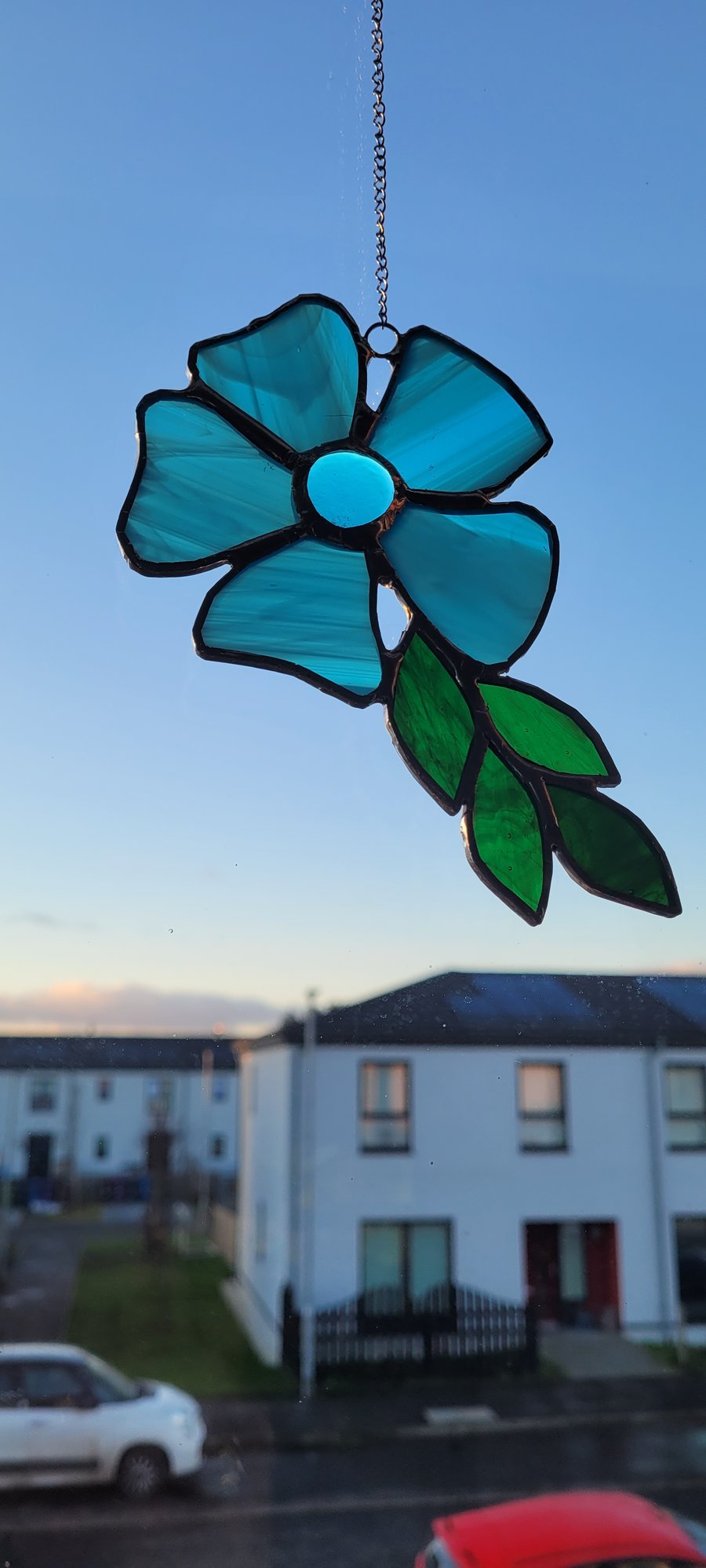 Stained glass flower 