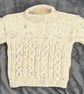 Hand Knitted Neutral Gender Childs Jumper To Fit age 2 - 3 years - Image 4