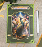 Peacock Fantasy Birthday Card For Her Or Him In Green & Gold - Image 4