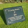 Personalised Granite Memorial Plaque Grave Marker Remembrance Plaque Headstone 