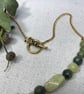 Jade beads & gold plate necklace - Image 4