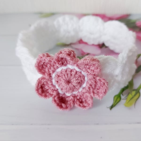 0-3 Months Baby Crochet Flower Headband