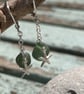 Starfish and seaglass earrings