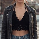 Handmade Ember & Ivy Crochet Festival Bralette: Adjustable Cotton Crop Top