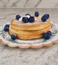 Fake Blueberry Pancake Stack Breakfast Dessert Decoration - Image 1