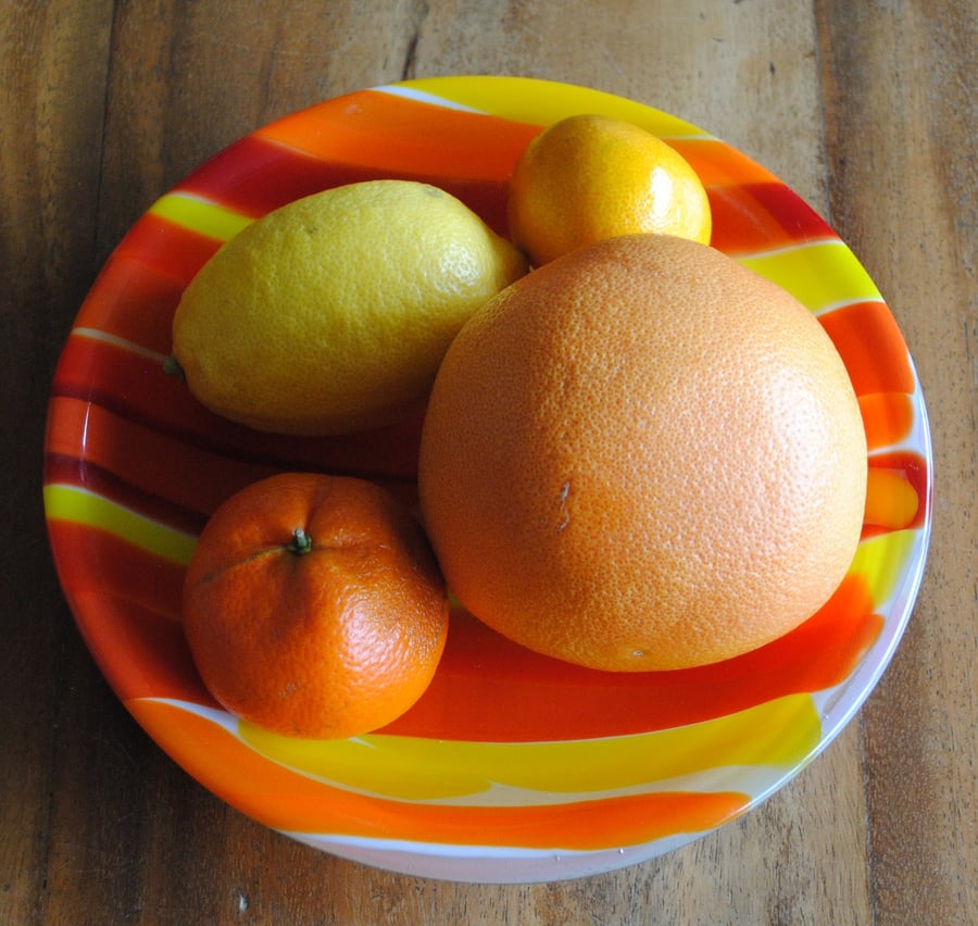 Orange Spectrum Fruit Bowl