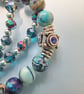 Handmade Three Strand Stack Jasper Bracelet  - Image 2