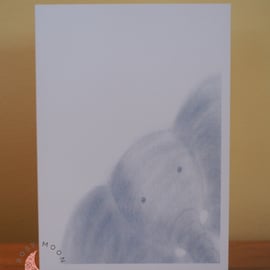Bashful Elephant, Blank Card